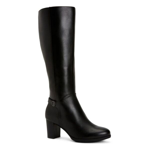 Giani Bernini Women Zip Rozario Knee Length Boots Black - Picture 1 of 5